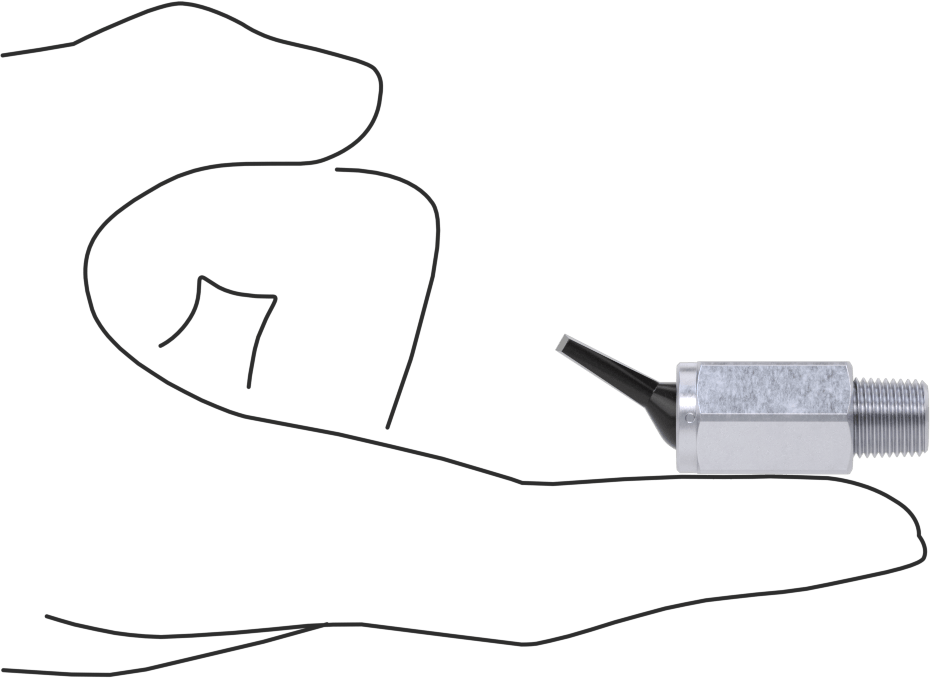 Pirinç Gövdeli Hızlı Çalışan Kompakt Açma/Kapama Valfi, Toggle Anahtarlı, 1/8 NPT Erkek x 10-32 UNF Dişi