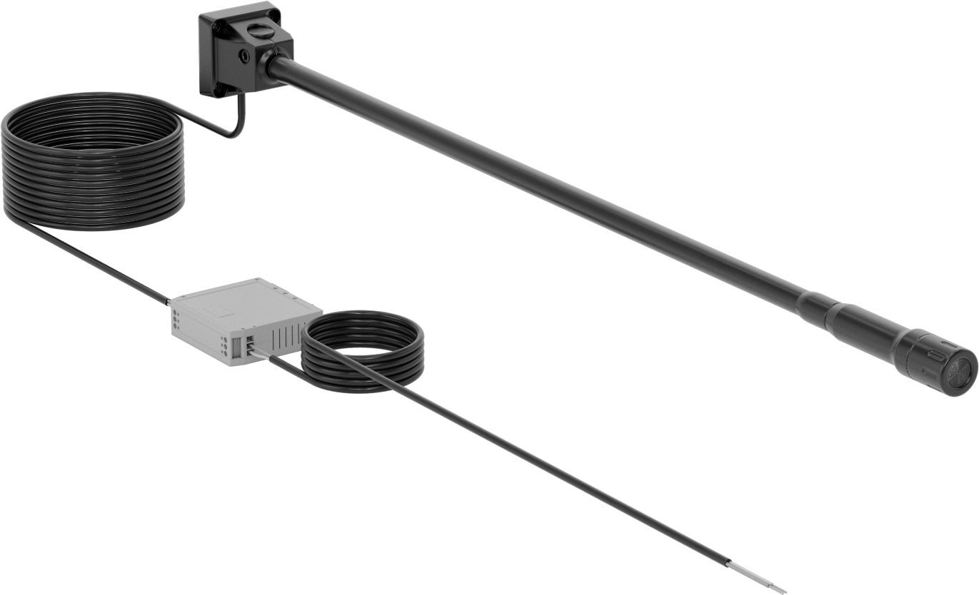 Her Yöne Uygun Makine Işığı, Bağlantı Elemanı Montajı, 30-1/2" Kol Uzanma Mesafesi, 6 Derece Işın, 24V AC/DC