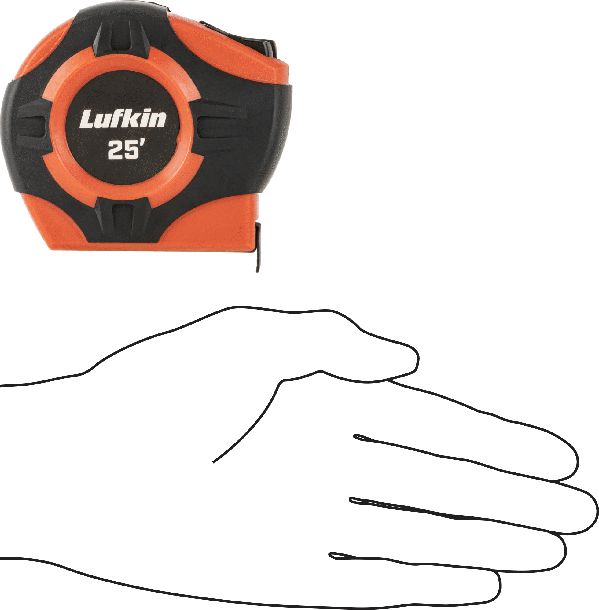 Lufkin Şerit Metre, Model Numarası Phv1425, 25 Fit Uzunluk, 16'lık Ölçekler