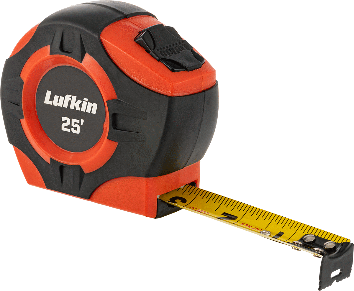 Lufkin Şerit Metre, Model Numarası Phv1425, 25 Fit Uzunluk, 16'lık Ölçekler