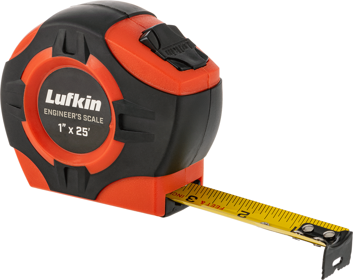 Lufkin Şerit Metre, Model Numarası Phv1425Dn, 25 Fit Uzunluk, 16'lık ve 10'luk Ölçekler