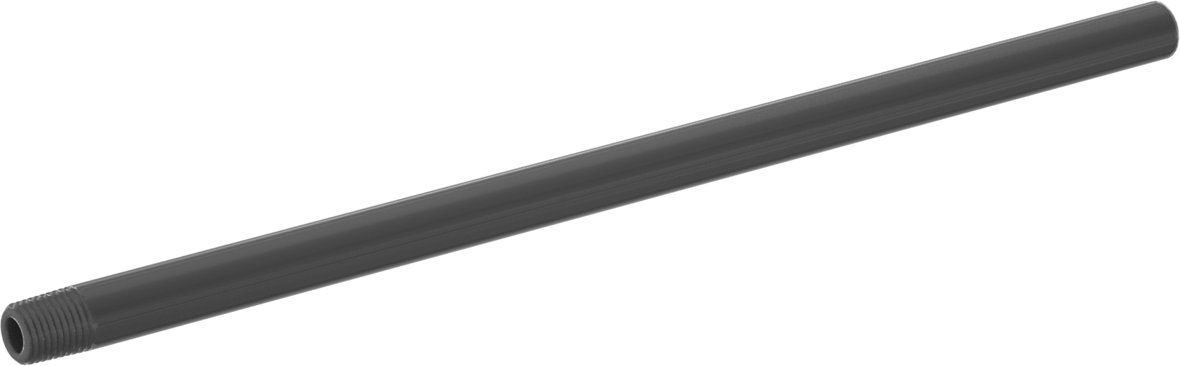 Sıcak Su için CPVC Boru, Bir Ucu Dişli, 1/4 NPT, 12" Uzunluk