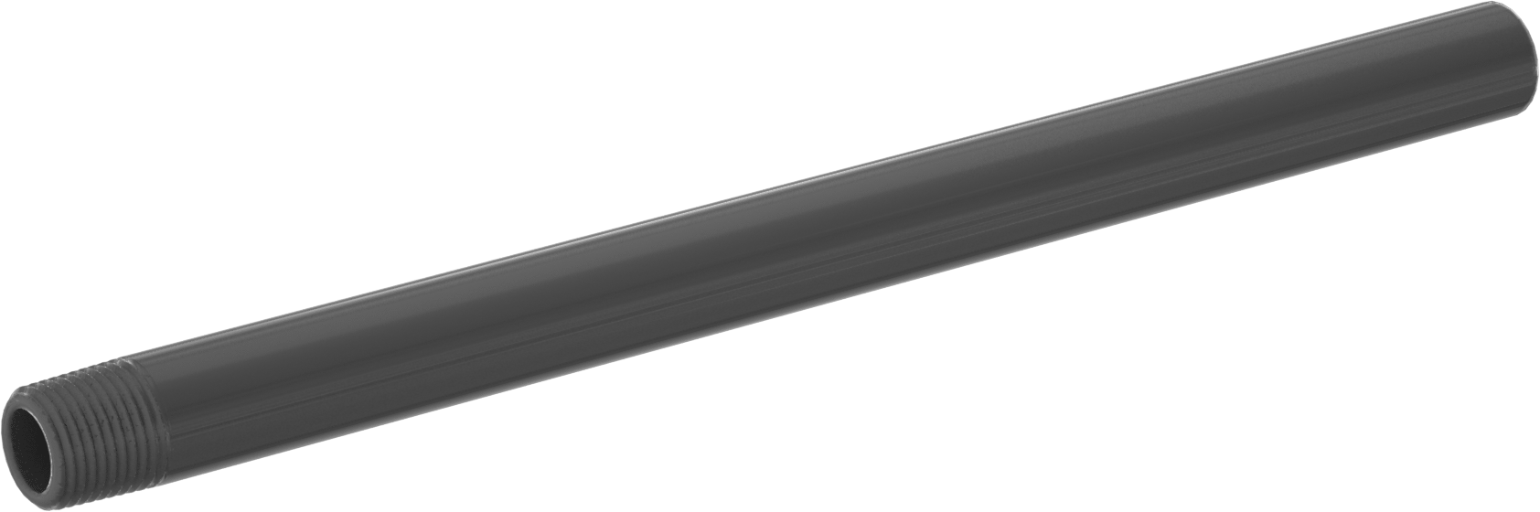 Sıcak Su için CPVC Boru, Bir Ucu Dişli, 1/2 NPT, 12" Uzunluk