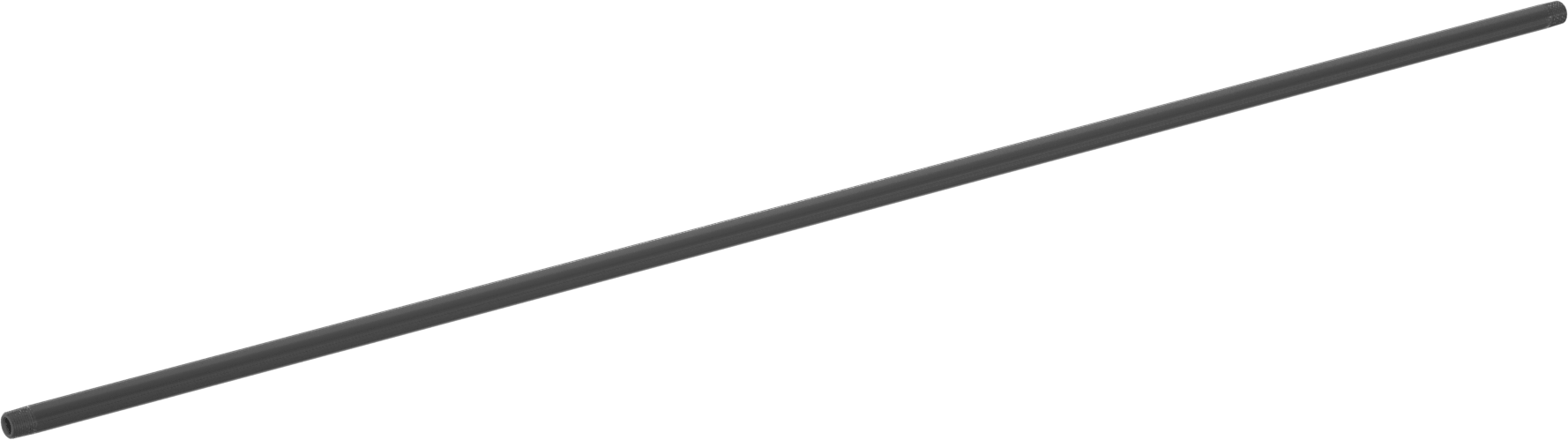 Kalın Cidarlı CPVC Boru, 1/2 NPT Uçlar, 60 inç Uzunluk