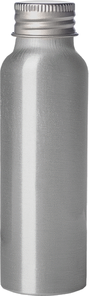 Alüminyum Şişe, Epoksi Kaplı, 2,7 FL oz/80 ml Kapasite, 4-3/8" Yükseklik