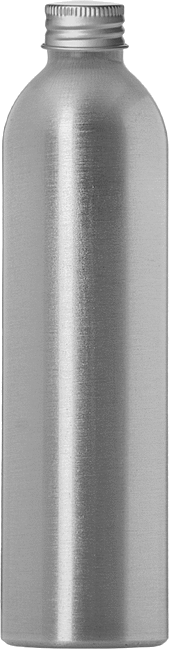 Alüminyum Şişe, Epoksi Kaplı, 8 FL oz/250 ml Kapasite, 7-3/8" Yükseklik