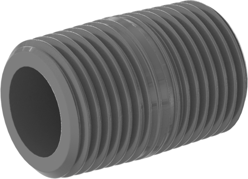 CPVC Boru Nipeli, Tam Dişli, 3/8 NPT