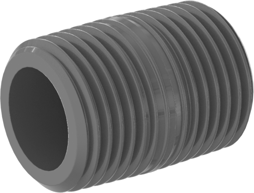 CPVC Boru Nipeli, Tam Dişli, 1/2 NPT
