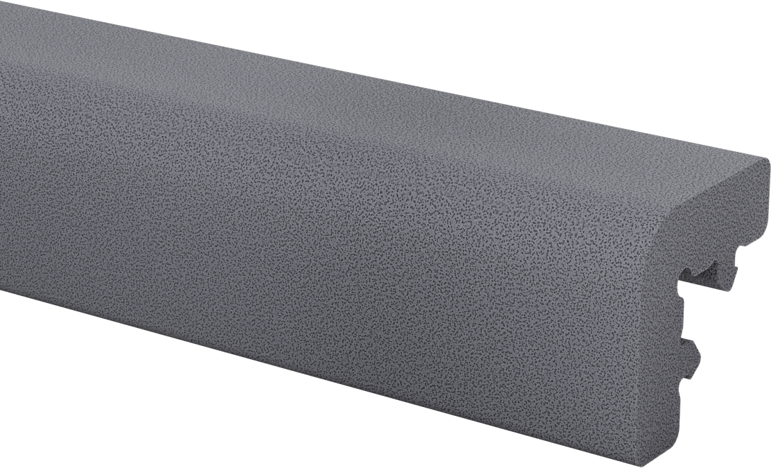 T-Yivli Çerçeve, Yüzey Koruyucu, Köşe, 1,5" ve 40 mm Yüksek Ray, 2-3/8" Genişlik