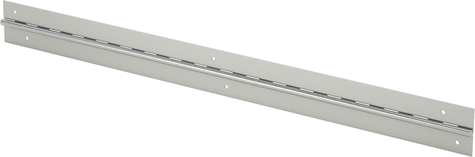 T-Yivli Çerçeve, 40 mm Yüksek Ray için Ray-Ray Piyano Menteşesi, 3' Uzunluk