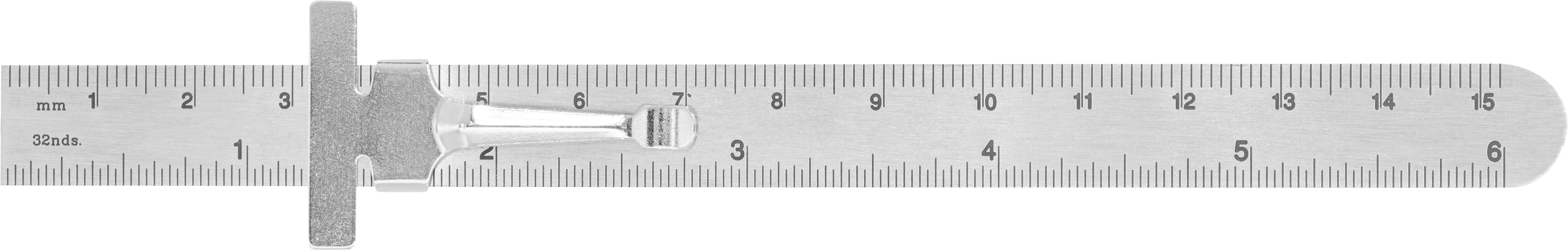 Cep Cetveli, 32'lik ve Milimetre Ön Ölçü İşaretleri, 1/2" Genişlik