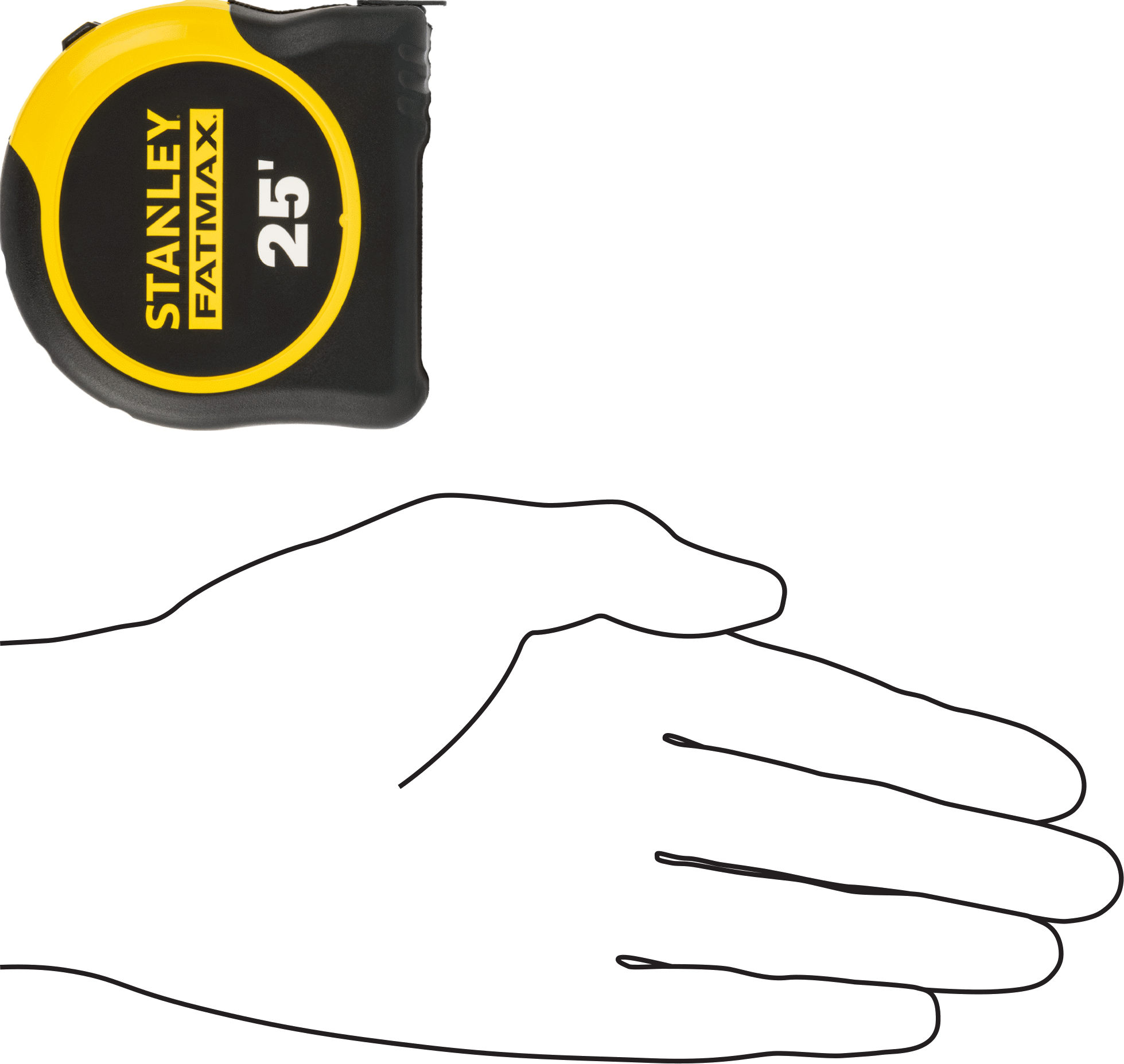 Stanley Fatmax Şerit Metre, Manuel Kilitli, Model 33-725, 25 Fit Uzunluk