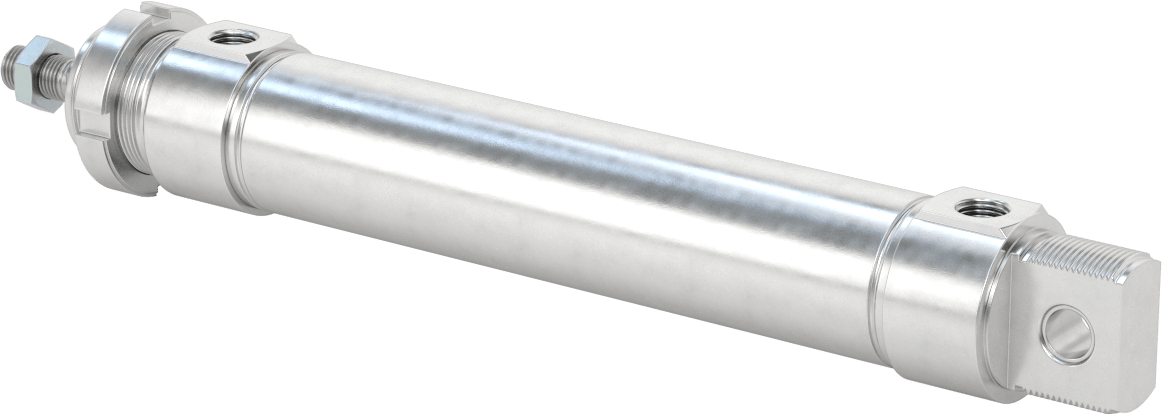 Temiz Oda Yuvarlak Gövde Hava Silindiri, 40 mm Delik Çapı, 160 mm Strok Uzunluğu