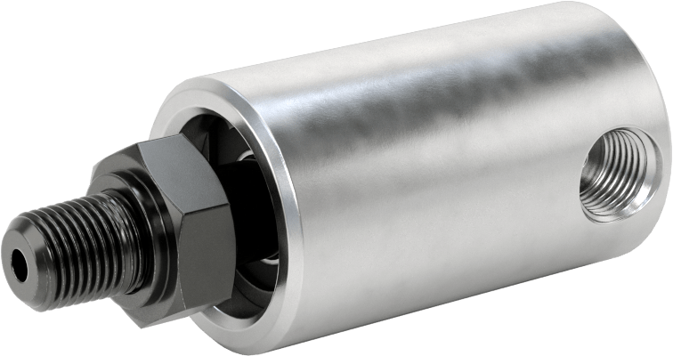 Tek Yönlü Akış Dönen Eklem, Alüminyum, 1/8 NPT Erkek, Dönen x 1/8 NPT Dişi