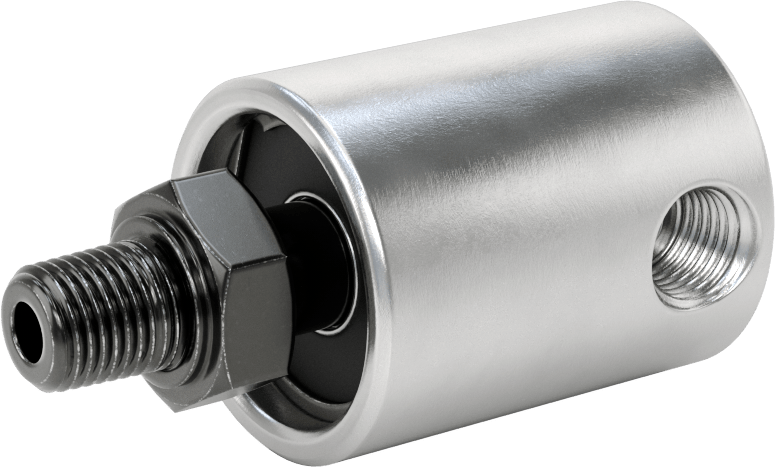 Tek Yönlü Akış Dönen Eklem, Alüminyum, 1/4 NPT Erkek, Dönen x 1/4 NPT Dişi