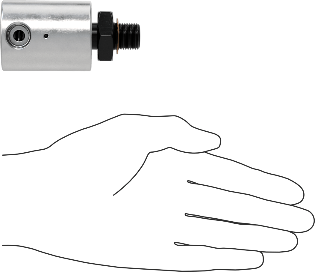 Tek Yönlü Akış Dönen Eklem, Alüminyum, 5/8"-18 UNF Erkek, Dönen x 1/4 NPT Dişi
