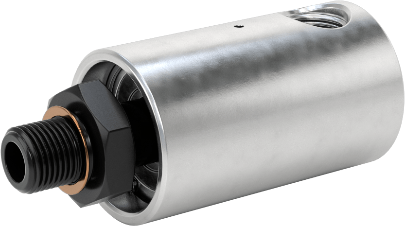 Tek Yönlü Akış Dönen Eklem, Alüminyum, 5/8"-18 UNF Erkek, Dönen x 3/8 NPT Dişi