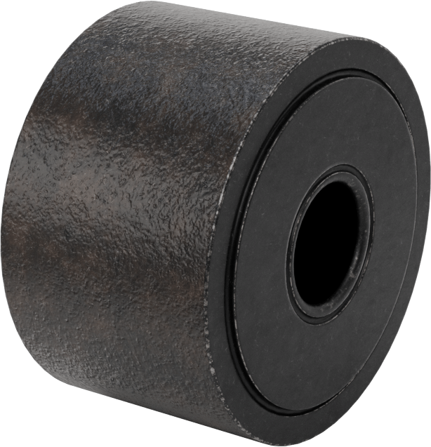 Mile Monte Düz Ray Makarası, Conta Olmadan, 2-1/2" Silindir Çapı, 1-1/2" Makara Genişliği