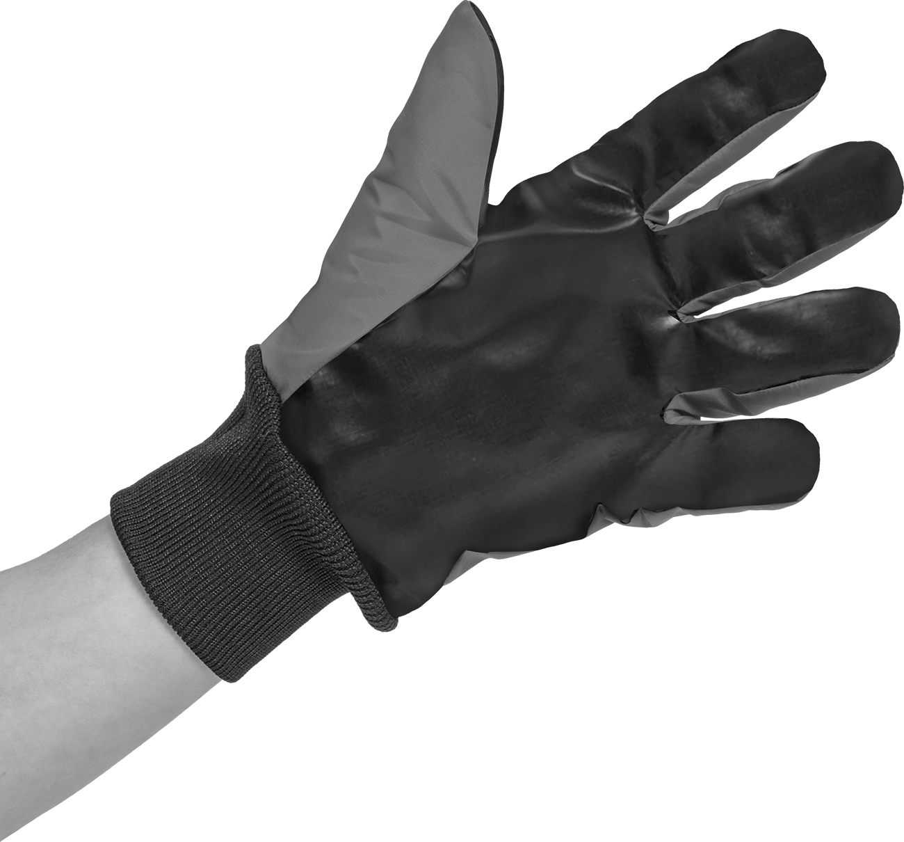 Full Hand with Knit Cuff