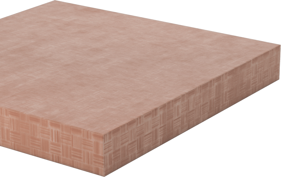 Kolay İşlenebilir Garolite LE Levha, 6“ Genişlik x 6” Uzunluk, 3/4" Kalınlık