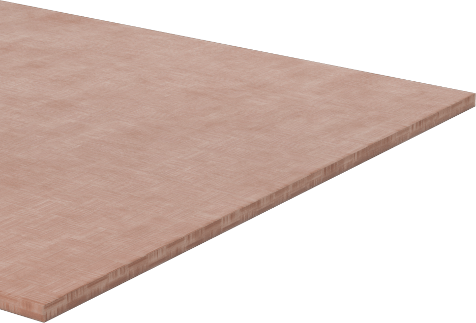 Kolay İşlenebilir Garolite LE Levha, 6“ Genişlik x 6” Uzunluk, 1/8" Kalınlık