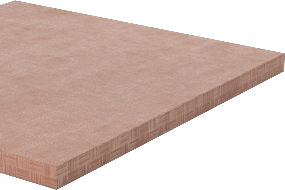 Kolay İşlenebilir Garolite LE Levha, 6“ Genişlik x 6” Uzunluk, 5/16" Kalınlık