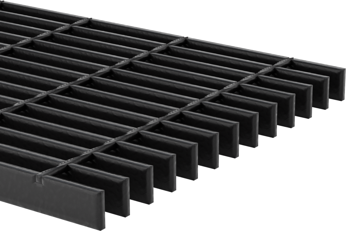 Pürüzsüz Çelik Çubuk Izgara, Toz Kaplamalı, 1“ Yükseklik x 3/16” Genişlik Yatak Çubuğu