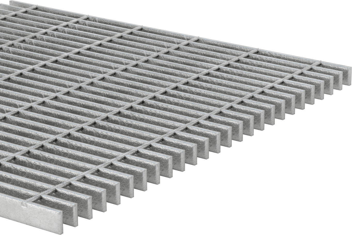 Pürüzsüz Çelik Çubuk Izgara, Galvanizli, 2 Fit Genişlik x 1 inç Yükseklik x 3/16 inç Genişlik Rulman Çubuğu