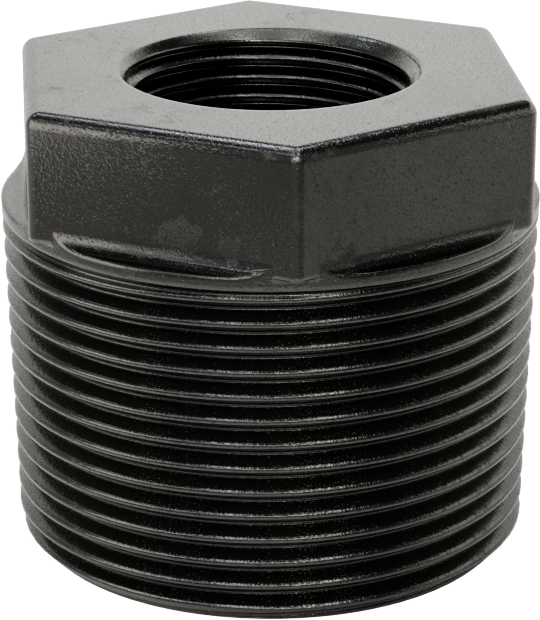 Düz Tanklar için Düşük Basınçlı Bağlantı Parçası, Demir, Burç Adaptörü, 1-1/2 Erkek x 3/4 Dişi NPT