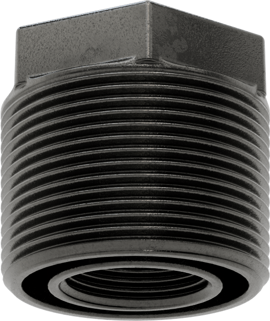 Düz Tanklar için Düşük Basınçlı Bağlantı Parçası, Demir, Burç Adaptörü, 1-1/2 Erkek x 3/4 Dişi NPT