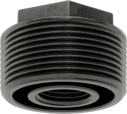 Düz Tanklar için Düşük Basınçlı Bağlantı Parçası, Demir, Burç Adaptörü, 1-1/2 Erkek x 1/2 Dişi NPT