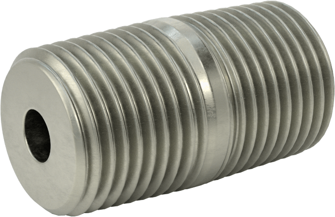 Süper Kalın Cidarlı Boru Nipeli, Çelik, Her İki Ucu Dişli, 1/2 NPT, 1-1/2" Uzunluk