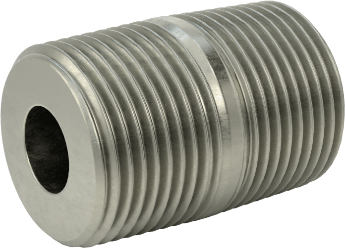 Süper Kalın Cidarlı Boru Nipeli, Çelik, Her İki Ucu Dişli, 3/4 NPT, 1-1/2" Uzunluk