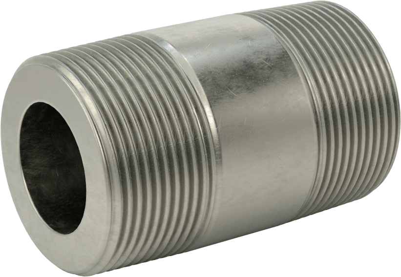 Süper Kalın Cidarlı Boru Nipeli, Çelik, Her İki Ucu Dişli, 1-1/2 NPT, 3" Uzunluk