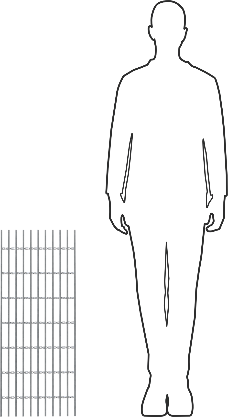 Pürüzsüz Çelik Çubuk Izgara, Galvanizli, 1“ Yükseklik x 1/4” Genişlik Yatak Çubuğu