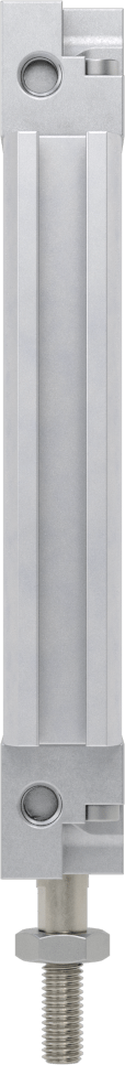 İnce Profilli Esnek Montajlı Hava Silindiri, Dönmeyen, Çift Etkili, 1/2" Delik, 1-1/2" Strok