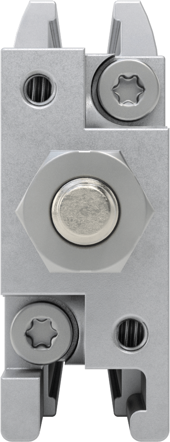 İnce Profilli Esnek Montajlı Hava Silindiri, Dönmeyen, Çift Etkili, 1/2" Delik, 3-1/2" Strok