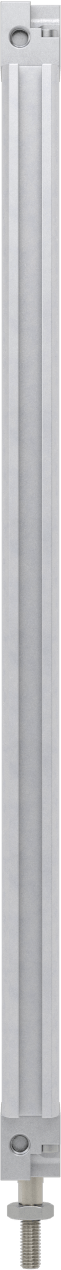 İnce Profilli Esnek Montajlı Hava Silindiri, Dönmeyen, Çift Etkili, 1/2" Delik, 8-1/2" Strok