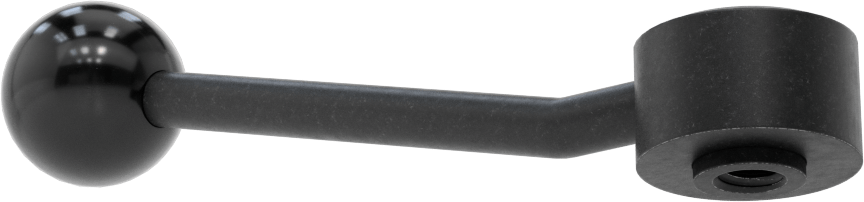 Çelik Ayarlanabilir Tutamak, 5/16"-18 Dişli Delik, 1-5/8" Çıkıntı