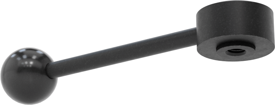 Çelik Ayarlanabilir Tutamak, 3/8"-16 Dişli Delikli, 1-1/16" Çıkıntı
