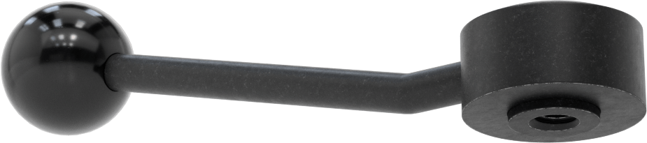 Çelik Ayarlanabilir Tutamak, 3/8"-16 Dişli Delikli, 1-7/8" Çıkıntı