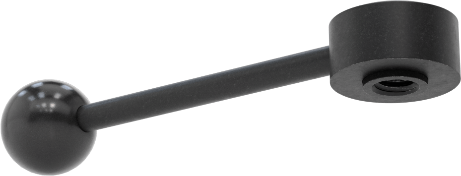 Çelik Ayarlanabilir Tutamak, 1/2"-13 Dişli Delik ile, 1-1/16" Çıkıntı