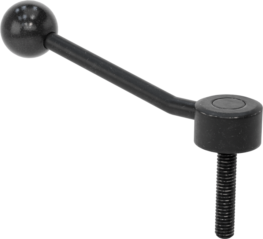 Çelik Ayarlanabilir Tutamak, 5/16“-18 dişli 1-9/16” uzunluğunda saplamalı, 1-5/8" Çıkıntı
