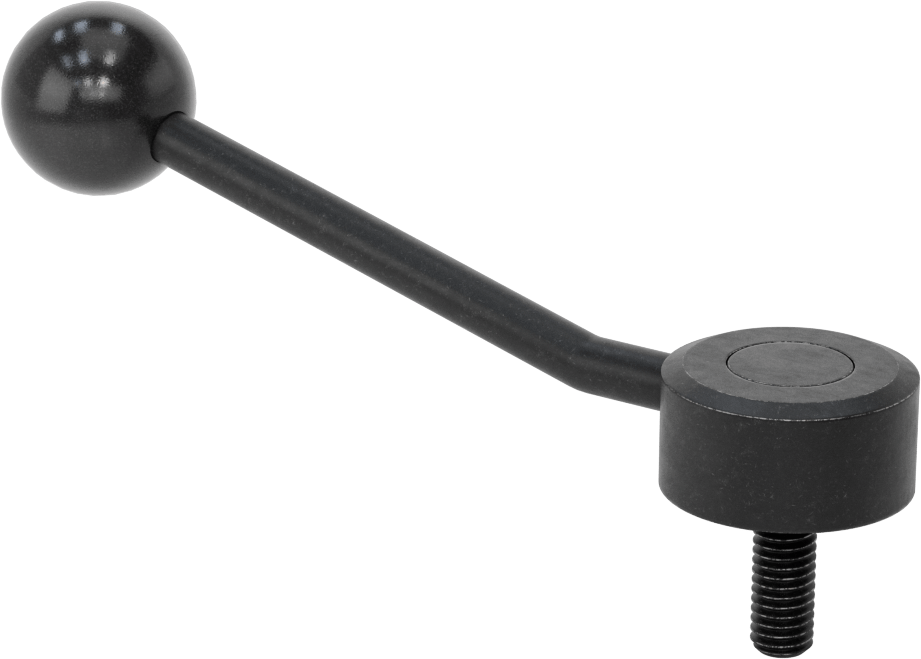 Çelik Ayarlanabilir Tutamak, 3/8“-16 Dişli 1” Uzunlukta Saplamalı, 2-1/8" Çıkıntı
