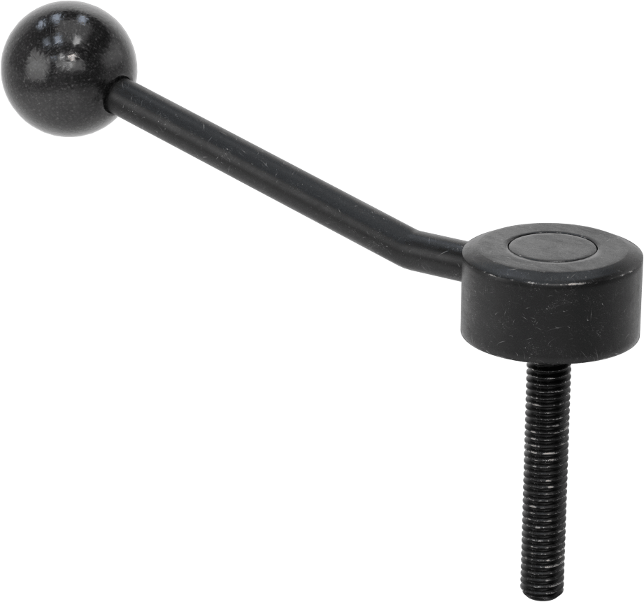 Çelik Ayarlanabilir Tutamak, 3/8“-16 Dişli 2-3/8” Uzunlukta Saplama, 2-1/8" Çıkıntı