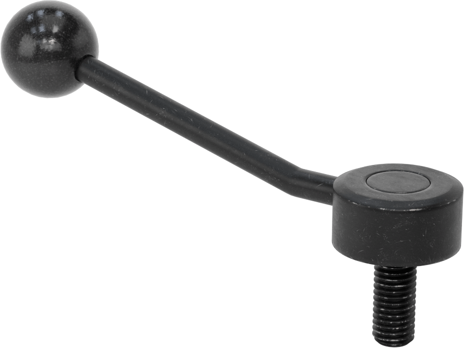Çelik Ayarlanabilir Tutamak, 1/2“-13 Dişli 1-3/16” Uzunlukta Saplama ile, 2-1/8" Çıkıntı