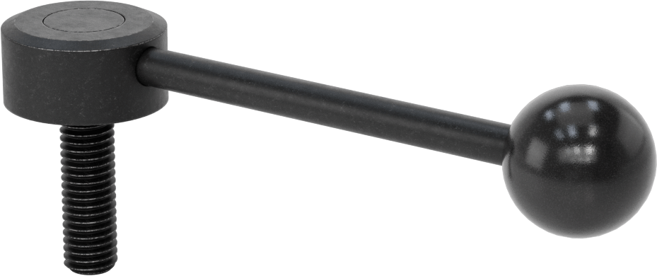 Çelik Ayarlanabilir Tutamak, 1/2“-13 Dişli 1-9/16” Uzunlukta Saplama, 1-1/16" Çıkıntı