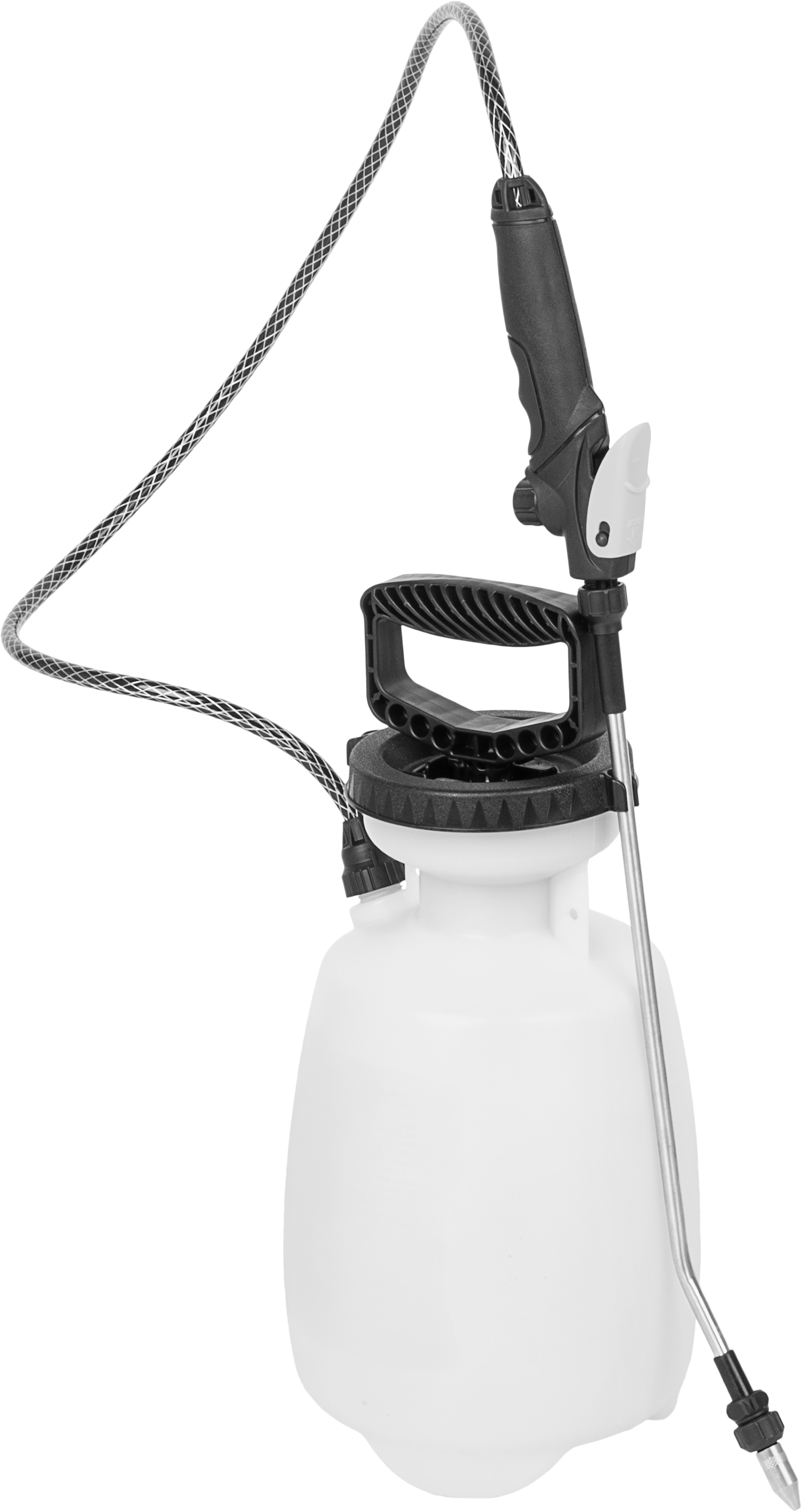Plastik El Pompalı Püskürtücü, Konik/akışlı dağıtım, 1 Galon Kapasite, 7-1/2" Çap