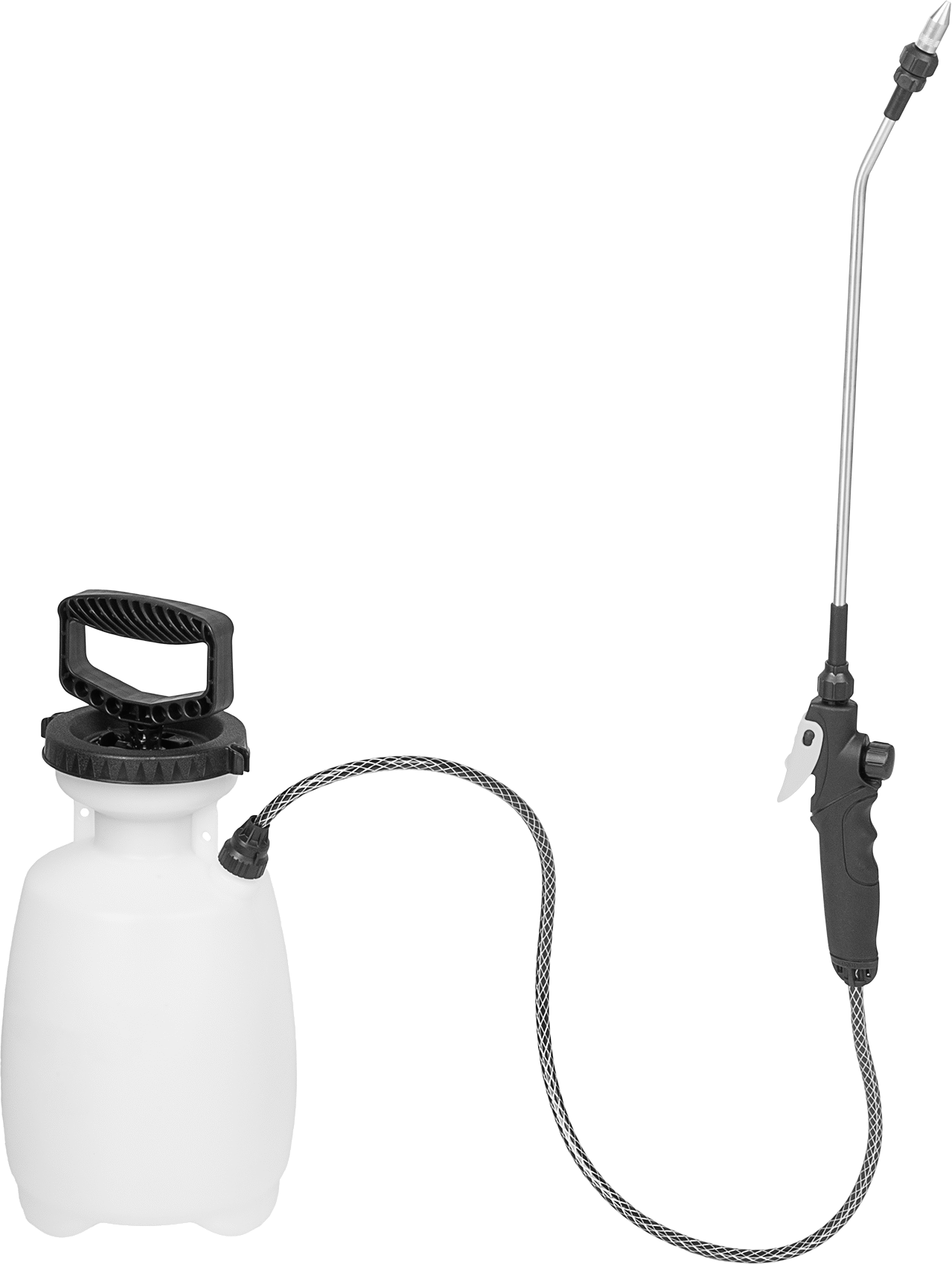 Plastik El Pompalı Püskürtücü, Konik/akışlı dağıtım, 1 Galon Kapasite, 7-1/2" Çap