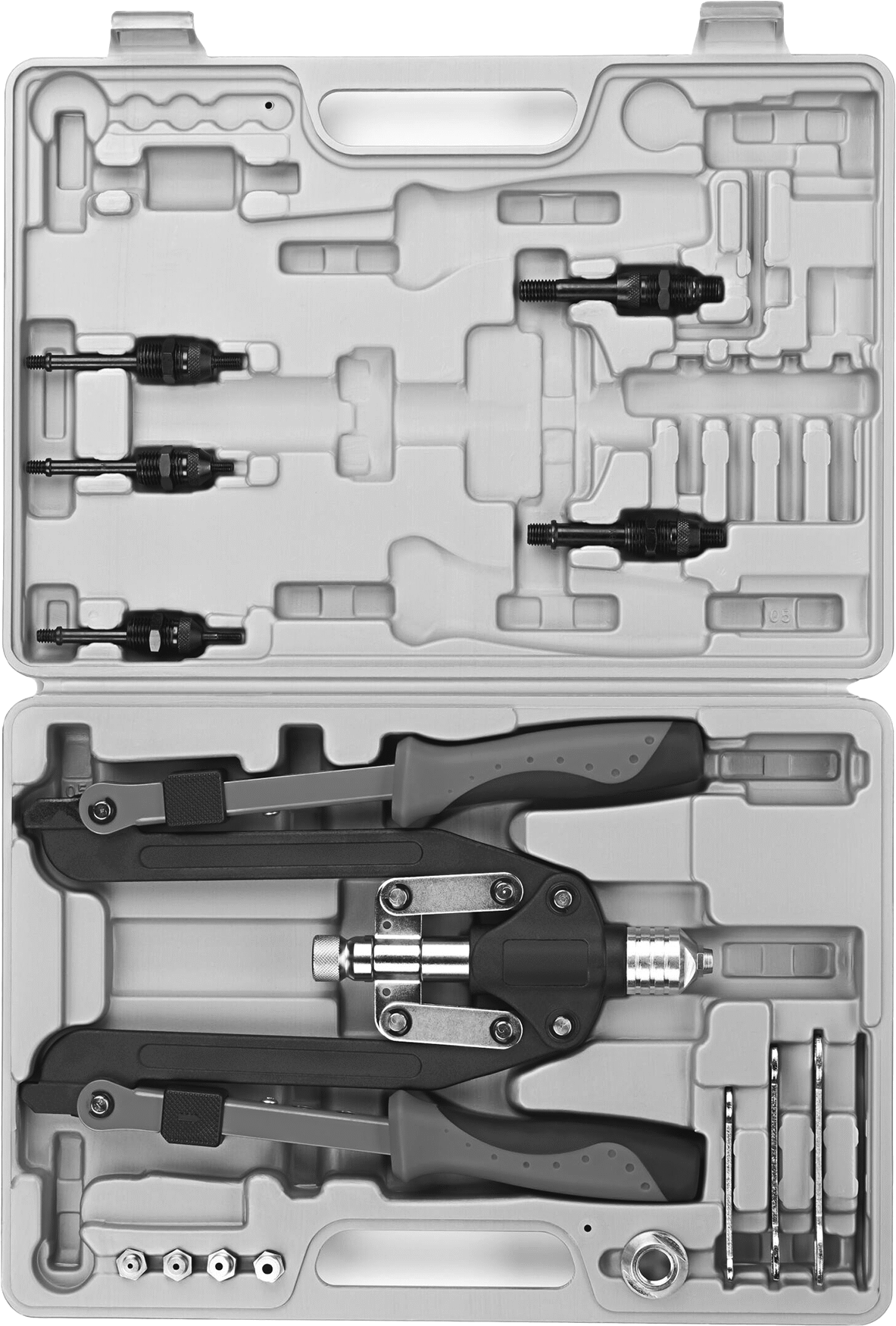 Kör Perçinler ve Perçin Somunları için Alet, 1-1/8“ Çap x 1-3/4” Uzun Burun, 20" Uzunluk
